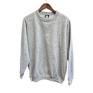 La Speedy Gray Crewneck Sweatshirt M Polyester Cotton Blend Unisex USA-Made